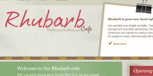 Portfolio - Rhubarb Cafe Website